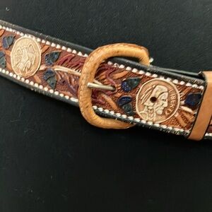 Leather belt